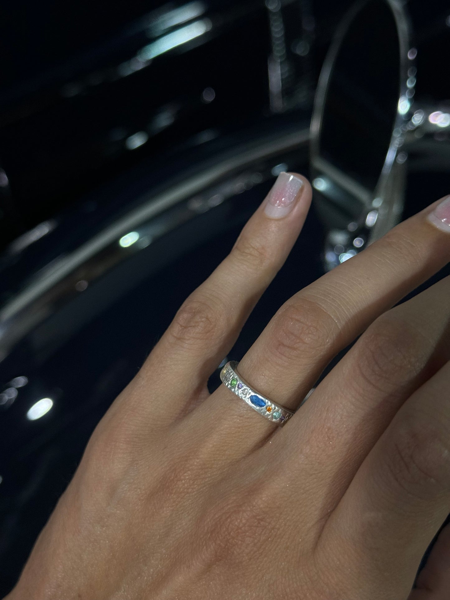 Rainbow snake ring