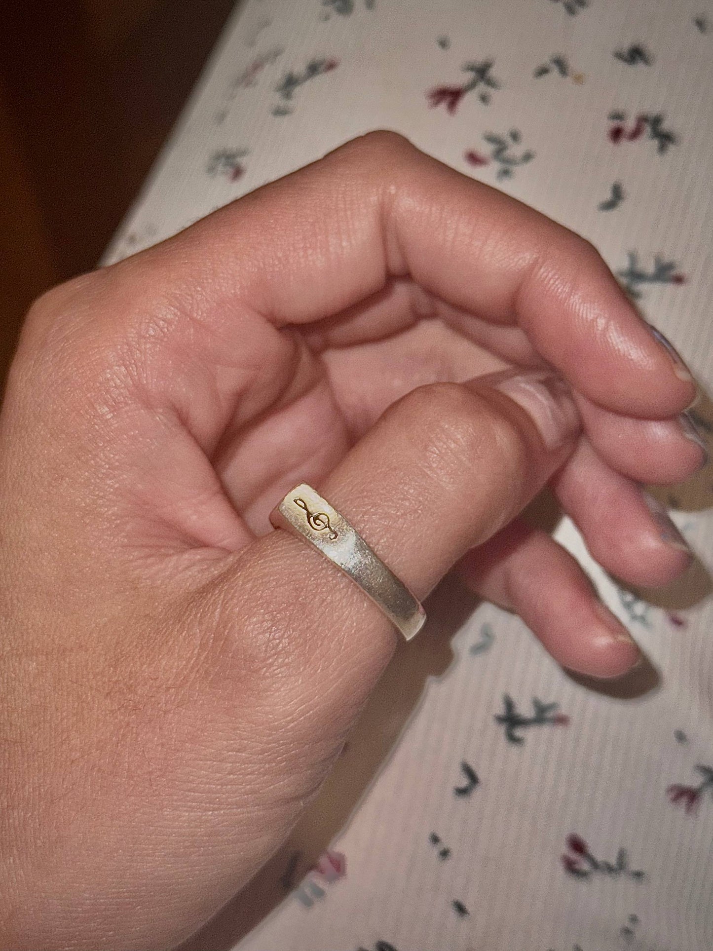 Treble Clef ring