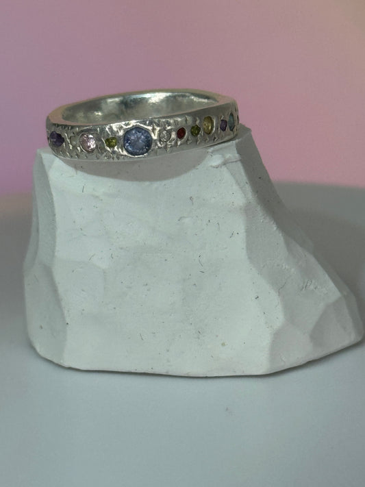 Rainbow snake ring