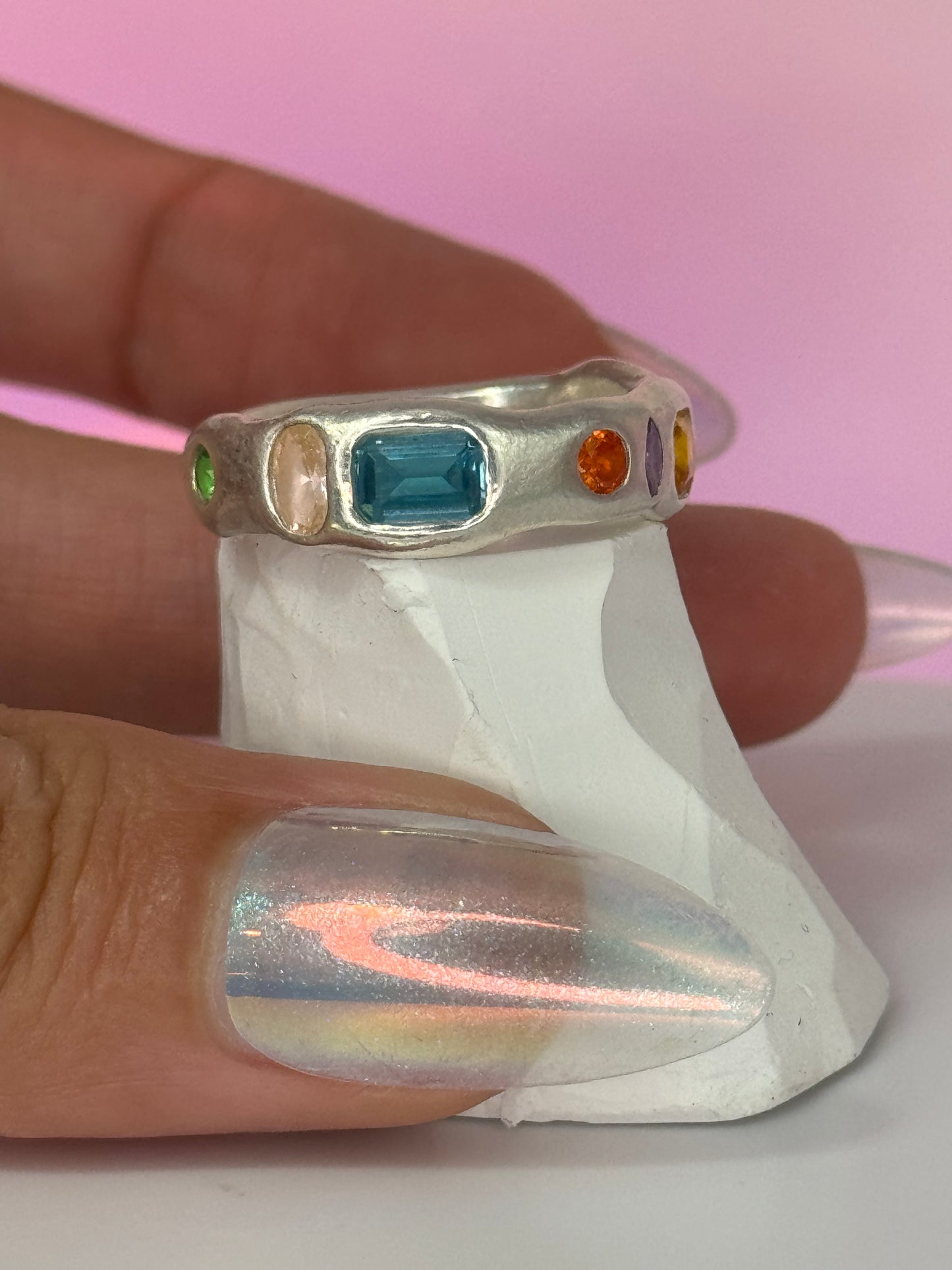 'I Am Enough' color coded ring