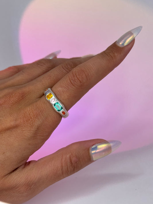 'I Am Enough' color coded ring